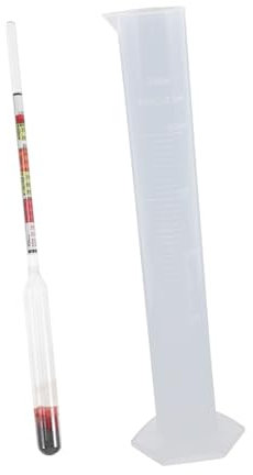 Holibanna Medidores Brix Hidrómetro para Licores Kit De Comprobador De Hidrómetros Herramientas para Vino Frasco De Prueba Comprobador De Triple para Uso Casa o Bodega