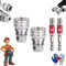 EDAT Clé à douille universelle multifonction - Outil de maintenance universel, jeu de douilles réglables universelles 10-19 mm for clé dynamométrique à cliquet 3/8 et perceuse électrique(2pcs)