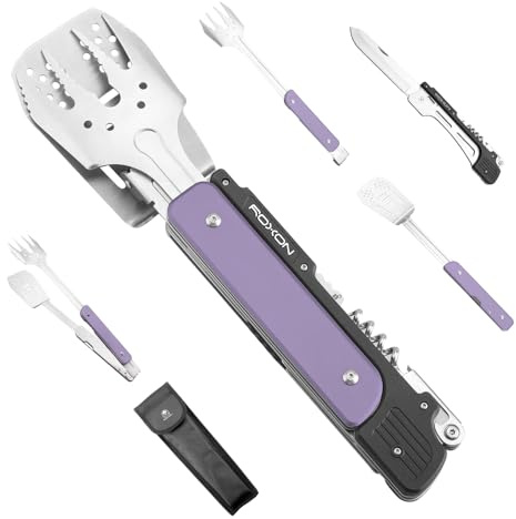 ROXON S601 14 6 in 1 MBT3 Folding Grill Utensils Set