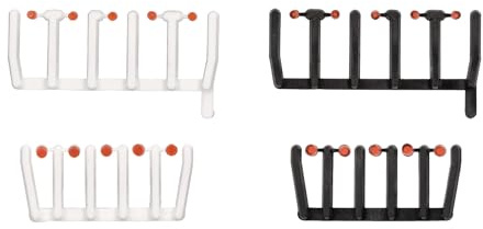 herpa Accesorio 80 Luces de señalización Naranja Transparente con Bases Negras y Blancas, 20 Grandes y 20 pequeñas, a Escala 1:87, Modelo en Miniatura, plástico