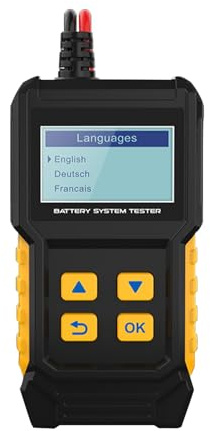 Keyubria Autobatterie Prüfgerät | Autobatterie Lastprüfgerät - Intelligentes Lade Und Spannungsanalysegerät Für LKW Motorrad Motorroller ATV Wohnwagen Haus