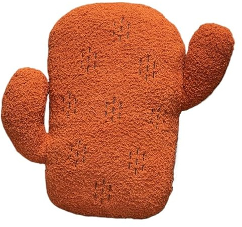 KUKUShining Kaktus Plüsch, Weiches Dekokissen Süßes Saftiges Kissen Kuscheltier Kaktus Förmiges Plüschtier Spielzeug Für Zuhause Bett Couch Dekorativ(Red,40cm/15.7in)