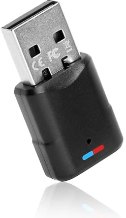 USB Bluetooth 5.3 Adapter für PS4/PS5/PC Bluetooth Empfänger Transmitter Dongle USB Audio Adapter Bluetooth Audio Adapte 3 Mbit/s Transmitter Empfänger Kompatibel mit Switch Konsole/PS5/PS4