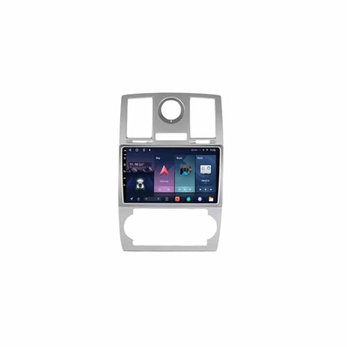 Touchscreen Radio para Chrysler 300 300C 2004-2011 9 Pulgadas Android 15 Sistema de Navegación Dual Sim Bluetooth Am Adh para, 8 Core 8G+256G