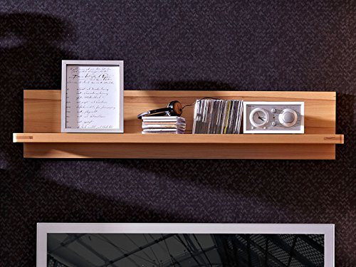 möbelando Wandboard Holzregal Bücherregal Regal Wandregal Hängeregal Nature Plus I