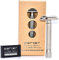 Parker safety razor Variant verstellbar Chrom + 5 Rasierklingen