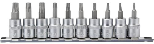Draper 10 Piece 3/8 Drive Torx Plus Socket Bit Set 55mm