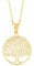 Amor Kette mit Anhänger Damen Halsschmuck, 45 cm, Gold, Lebensbaum, Kommt in Schmuck Geschenk Box, 2014212