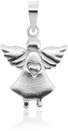 LUISIA® Kettenanhänger Engel Schutzengel mit Herz - 925 Sterling Silber