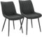 WOLTU Esszimmerstühle 2er Set, Küchenstühle, Wohnzimmerstühle, Polsterstühle mit Rückenlehne, für Esszimmer, Küche, Wohnzimmer, Büro, Sitzfläche aus Stoffbezug, Metallbeine, Anthrazit BH248an-2