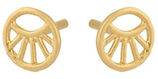 Pernille Corydon Ohrringe Damen Gold Mini Daylight Ohrstecker 6 mm Silber vergoldet - E371g