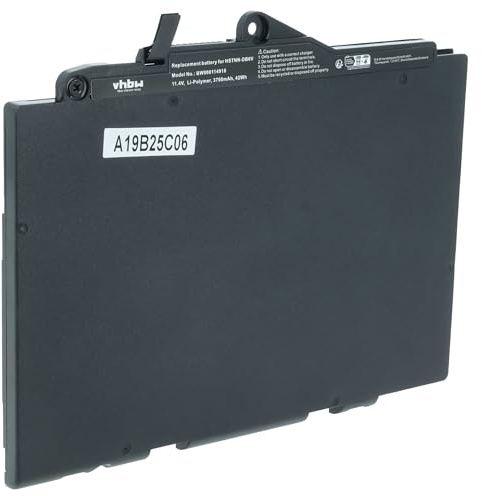 vhbw Replacement Battery compatible with HP EliteBook 820 G3 (L4Q16AV), 820 G3 (L4Q17AV) Laptop (3700mAh, 11.4V, Li-polymer)