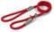 Ancol Viva Reflective Rope and Leather Slip Dog Lead - Red - Lightweight Weatherproof Durable Puppy Training Accessory - 1.2m x 10mm