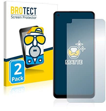 BROTECT Entspiegelungs-Schutzfolie für Oppo A96 (2 Stück) Matte Displayschutz-Folie, Anti-Reflex, Anti-Fingerprint