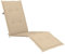 Gecheer Liegestuhl-Auflage Kissen Liegenauflage Stuhlauflage Auflage Deckchair Sonnenliege Liege Polster Sonnenliegen-Kissen Auflagen Polsterauflage (75+105) x 50 x 3 cm,Stoff (100% Polyester),Beige