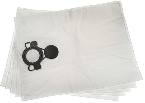 vhbw 5X Staubsaugerbeutel kompatibel mit Nilfisk Aero 21-21 PC, 21-21 PC INOX, 25-11, 25-21 Staubsauger - Mikrovlies, 32cm x 23cm Weiss