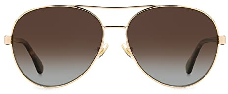 Kate Spade Averie/s 06J/LA GOLD HAVANA Sunglasses Women Steel, Standard, 58