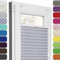 Estika Plissee ohne Bohren, Premium Klemmfix - 85cm Breite x 120cm Höhe - Grau-violett - Metal Plisseehalter ohne Bohren, Modern Sichtschutz für Fenster, Jalousien Fenster für innen