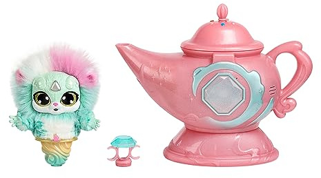 Magic Mixies Magic Genie Lamp with Interactive 8 Plush Toy and 60+ Sounds and Reactions. Reveal a Genie Mixie from The Real Misting Lamp. Gifts for Kids, Ages 5+ - Amazon Exclusive