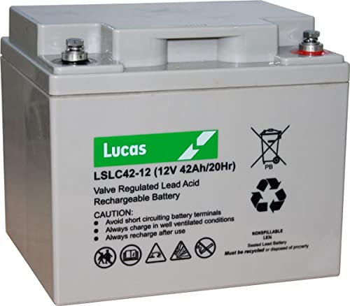 lucas -Replacement rechargeable, Mobility Batteries 12V 42Ah also replaces 38Ah 40Ah