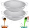 2-Piece Set of Fine Mesh Paint Strainer 60 Mesh Stainless Steel Paint Filter Emulsion Honey Funnel Filter Cover Fits 5-Gallon Paint Bucket Filter Tool Insert Strains