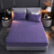 HAIBA bettlaken Cashmere Touch spannbettlaken Lila 140X200cm+30cm Boxspringbett Frottee Spannbetttuch Fleece Biber Spannbetttücher Leintuch für Hohe Matratze bis 25-30 cm