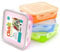 Scorpeon 4-Pack 600ml Meal Prep Containers – BPA-Free & Leakproof – Microwave, Freezer, Dishwasher Safe – Airtight Food Storage for Sandwiches, Snacks, School Lunches – Assorted Colours