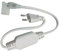ONSSI Conector Enchufe para Tiras Led Neón 220V Ancho de 10 mm (Diámetro de la Luz Led 8 mm),Rectificador 8A IP65 Para Neon Led 220v Lagro de 50cm