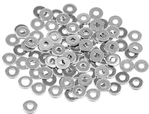 M3 Arandelas planas 100 piezas, Caianwin DIN 9021 Large Diámetro Exterior Acero Inoxidable Arandela De Metal Para Tornillos Pernos