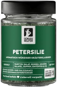 Bremer Gewürzhandel Petersilie, gerebelt, getrocknete Petersilie, Salatkräuter, 17g im Glas