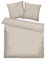 TOM TAILOR Satin-Bettwäsche, 2*80x80 cm + 200x220 cm, 100% Baumwolle/Satin, mit Doppelnaht am Kissen, Wendemotiv und farbigem Markenreißverschluss, TWO-TONE SOLID COLORS Beige (Sunny Sand)