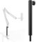 InnoGear Aluminum Alloy Mic Stand Extension Riser Desk Mount Mic Arm Extension Rod for Microphone Suspension Boom Scissor Arm Stand Holder