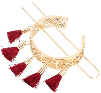 FRCOLOR 1stück Geometrisches Blumenmuster Haarnadel Mit Retro-quasten Elegantes Haaraccessoire Für Hochzeiten Und Partys Für Chinesische Stil-fotos Und Besondere Anlässe