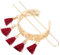 FRCOLOR 1stück Geometrisches Blumenmuster Haarnadel Mit Retro-quasten Elegantes Haaraccessoire Für Hochzeiten Und Partys Für Chinesische Stil-fotos Und Besondere Anlässe