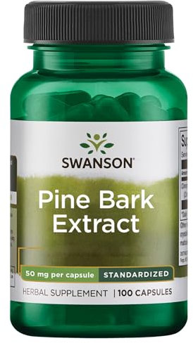 Swanson, Pine Bark Extract, 50mg, 100 Kapseln, Laborgeprüft, Sojafrei, Glutenfrei, Ohne Gentechnik