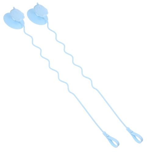 Toyvian Utensils Strap Infant Spoon Strap with Suction Cup Highchair Accessory for Keeping Spoon and Fork Close Reusable Utensils for Daily