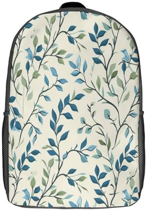VesFy Art Blumes Tagesrucksack Pflanze Schultasche Daypack Buchtasche Rucksäcke Für Grundschule Volksschule 17inch