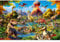 Jigsaw Puzzles 100 Pieces for Kids Jigsaw Puzzles for Kids 100 Piece Puzzle Educational Learning Toys for 5 6 7 8 9 Girls and Boys-Dinosaurs World
