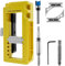 Dandelionsky Door Hinge Mortise Jig Kit, Door Hinge Router Template, Door Hinge Installation Kit Fit 3”to 5” Length and 1/4” Or 5/8” Thickness Only Work On The Door Not The Jamb