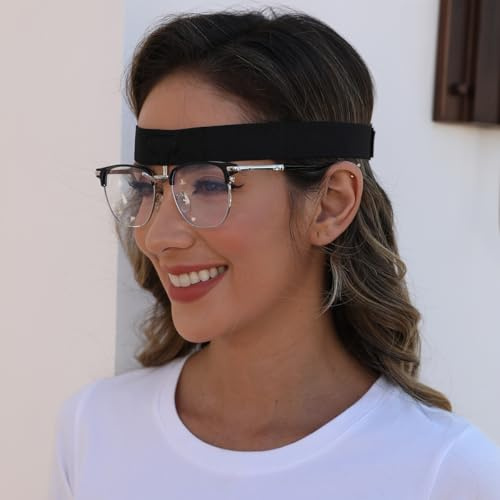 Eyeglasses Holder Glasses Holder Nose Guard Glasses Suspension for Rhinoplasty Septorhinoplasty and Broken Nose Recovery Support Nose Protector, Adjustable Easy to Put on，fit Head 17-26inches