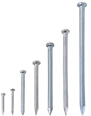 Chiodi hardware, chiodo di cemento, chiodo dritto tipo piccolo cemento chiodo, chiodo per calcestruzzo, (6,3 cm 65 mm30 pezzi)