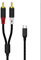 Viojrlly Câble USB de type C vers 2 RCA Audio Stéréo Adaptateur Type C Mâle vers 2RCA Mâle Y Auxiliaire Audio Câble Numérique Compatible avec Téléphone Huawei/Amplificateur/Home Cinéma/Enceinte/HDTV