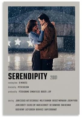 UARJIRUHR Serendipity Poster, Raumdekoration, Leinwand, künstlerisches Poster, Wandkunst, Schlafzimmer-Dekor, Poster für Zimmer, ästhetisch, 30 x 45 cm, ungerahmter Stil