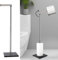 Portarrollos de Papel Higiénico de Pie de Acero Inoxidable y Base de Cristal, Porta Rollos de Papel Higiénico, Soporte para Papel Higiénico para Baño, Ideal para Rollos de Papel, 66x18cm