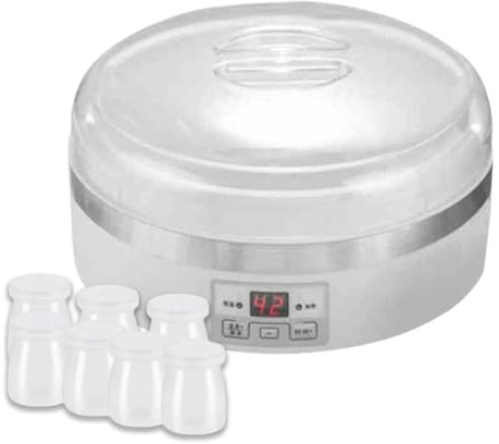 Peakjune Macchina per Yogurt Digitale,Yogurt Yogurtiera Fatta in Casa,Macchina Automatica per Yogurt,Probiotic Yogurt Maker,con 7 Tazze da Portata,Preparazione del Vino di Riso e del natto.