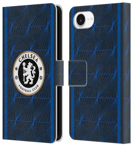 Head Case Designs Offizielle Chelsea Football Club Away 2023/24 Bausatz Leder Brieftaschen Handyhülle Hülle Huelle kompatibel mit Apple iPhone 16e