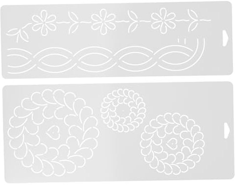 Gadpiparty 2 Stück Kreuzstich Schablonen Aus Transparentem Kunststoff Präzise Quiltvorlagen Für Patchwork Und Stickerei Vielseitig Für Selbstgemacht Nähprojekte Geeignet Für Anfänger Und Profi