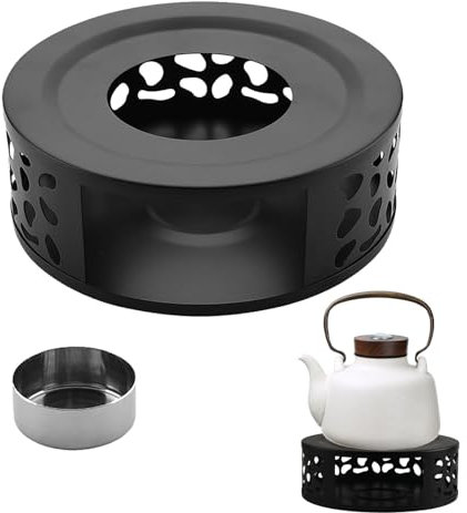 Stövchen Für Teekanne,Kaffeewärmer Aus Edelstahl Mit Teelichthalter,Stövchen Teewärmer,Teewärmer,Teestövchen,Teewärmer Mit Teelicht,Tee Stövchen,Stöfchen,Tee Warmhalter,zum Erhitzen von Tee Kaffee