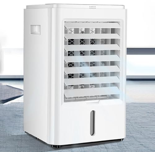 Cplsntaeam Climatiseur Mobile, 4l Climatiseur Portable Silencieux Refroidisseur d'air Ventilateur avec Télécommande, 3 Vitesses & 3 Modes, Minuterie de 1H/2H/4H, Idéal pour Maison/Bureau,24V