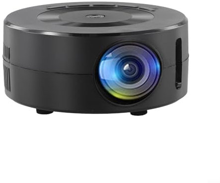 wenyouya YT200 Mini Projector 110mm Portable Pocket-Sized with Smartphone Sync 5V/2A Charging for Movies & Videos Black